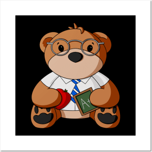 Male Teacher Teddy Bear Posters and Art